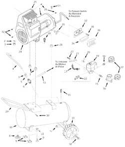 Air-Compressor Parts Diagram and Parts List for WL506900  Campbell Hausfeld Compressor
